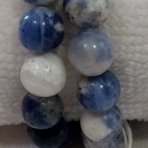 8.5 mm Sodalite Bead stretchy Bracelets